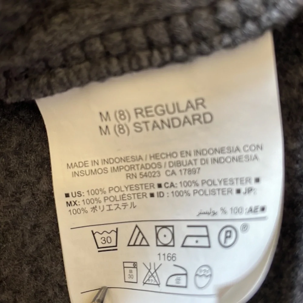 Old Navy gray, mock neck, quarter zip sweater.  Boys size Medium